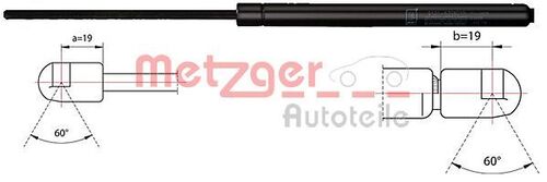 METZGER GASFEDER, KOFFER-/LADERAUM 2110484 