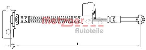 METZGER BREMSSCHLAUCH 4110136 