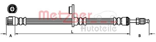 METZGER BREMSSCHLAUCH 4110749 