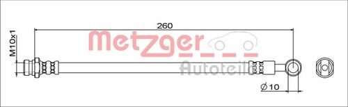METZGER BREMSSCHLAUCH 4111743 