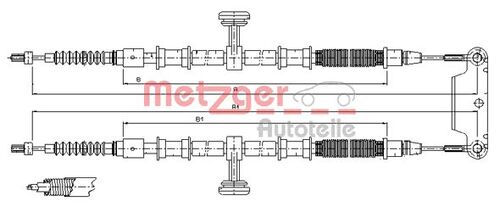 METZGER SEILZUG, FESTSTELLBREMSE 11.5944 