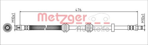 METZGER BREMSSCHLAUCH 4111788 