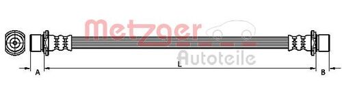 METZGER BREMSSCHLAUCH 4110968 