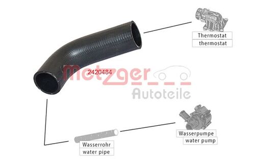 METZGER KÜHLERSCHLAUCH 2420484 