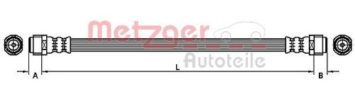 METZGER BREMSSCHLAUCH 4110361 
