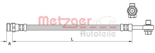 METZGER BREMSSCHLAUCH 4111477 