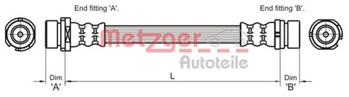 METZGER BREMSSCHLAUCH 4112336 