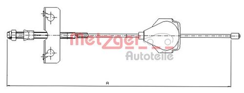 METZGER SEILZUG, FESTSTELLBREMSE 11.5513 