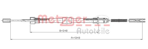 METZGER SEILZUG, FESTSTELLBREMSE 10.7814 