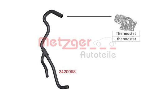 METZGER KÜHLERSCHLAUCH 2420098 