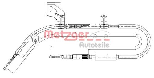 METZGER SEILZUG, FESTSTELLBREMSE 10.7586 