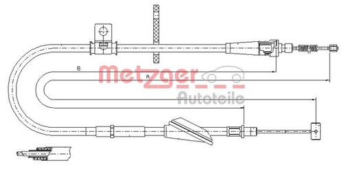 METZGER SEILZUG, FESTSTELLBREMSE 11.5745 
