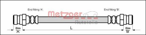 METZGER BREMSSCHLAUCH 4110319 