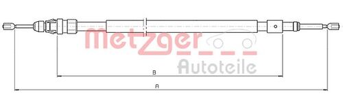 METZGER SEILZUG, FESTSTELLBREMSE 10.4523 