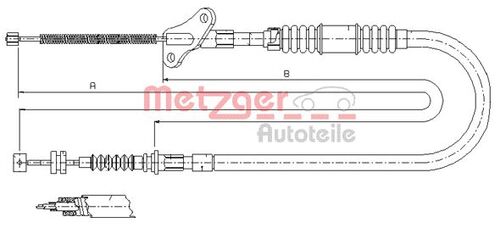 METZGER SEILZUG, FESTSTELLBREMSE 17.2722 