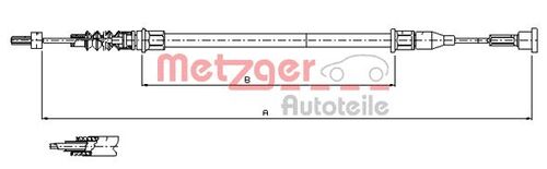 METZGER SEILZUG, FESTSTELLBREMSE 11.5761 