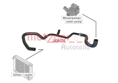 METZGER KÜHLERSCHLAUCH 2420274 