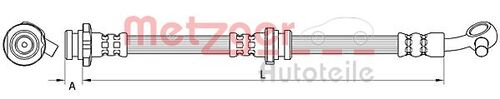 METZGER BREMSSCHLAUCH 4111546 