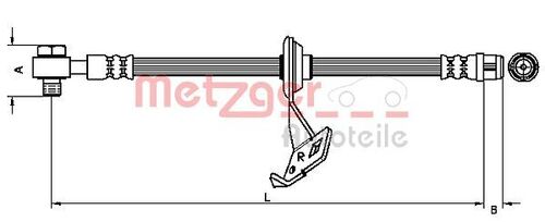 METZGER BREMSSCHLAUCH 4116206 