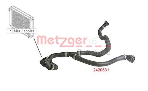 METZGER KÜHLERSCHLAUCH 2420531 