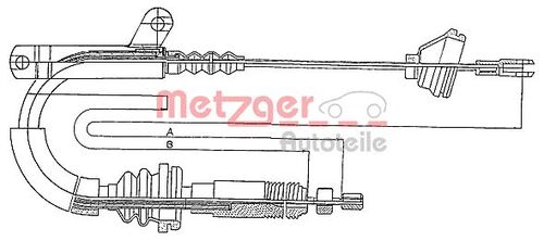 METZGER SEILZUG, FESTSTELLBREMSE 10.817 