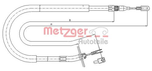 METZGER SEILZUG, FESTSTELLBREMSE 10.9880 