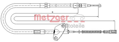 METZGER SEILZUG, FESTSTELLBREMSE 10.9872 