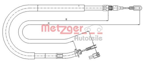 METZGER SEILZUG, FESTSTELLBREMSE 10.9874 