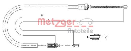 METZGER SEILZUG, FESTSTELLBREMSE 11.6585 