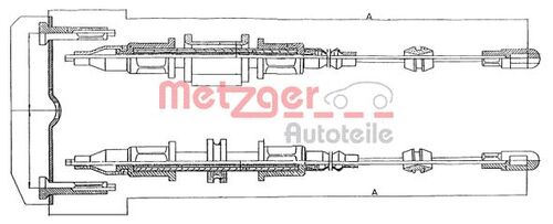 METZGER SEILZUG, FESTSTELLBREMSE 11.5853 