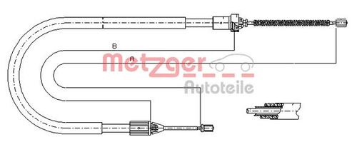 METZGER SEILZUG, FESTSTELLBREMSE 11.6583 