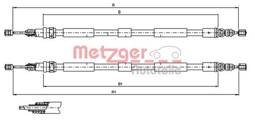 METZGER SEILZUG, FESTSTELLBREMSE 11.6797 