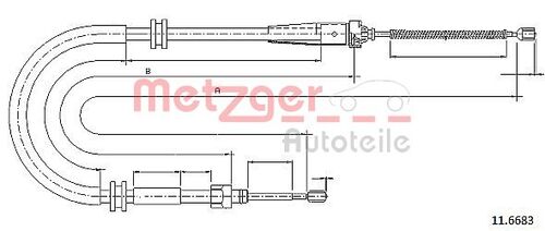 METZGER SEILZUG, FESTSTELLBREMSE 11.6683 