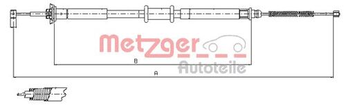 METZGER SEILZUG, FESTSTELLBREMSE 12.0704 