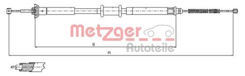 METZGER SEILZUG, FESTSTELLBREMSE 12.0715 