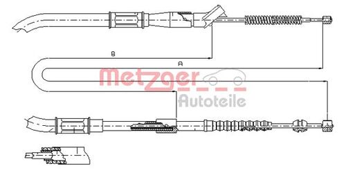 METZGER SEILZUG, FESTSTELLBREMSE 17.1297 