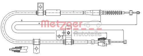 METZGER SEILZUG, FESTSTELLBREMSE 17.2524 