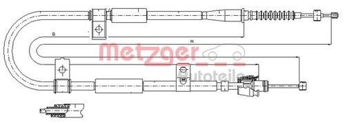 METZGER SEILZUG, FESTSTELLBREMSE 17.2525 