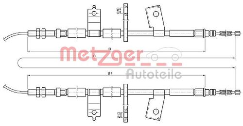 METZGER SEILZUG, FESTSTELLBREMSE 17.3513 