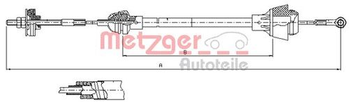 METZGER SEILZUG, KUPPLUNGSBETÄTIGUNG 10.3601 