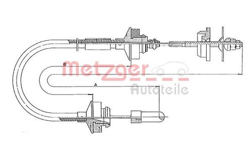 METZGER SEILZUG, KUPPLUNGSBETÄTIGUNG 11.3007 