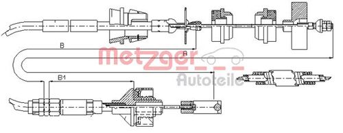 METZGER SEILZUG, KUPPLUNGSBETÄTIGUNG 11.3038 