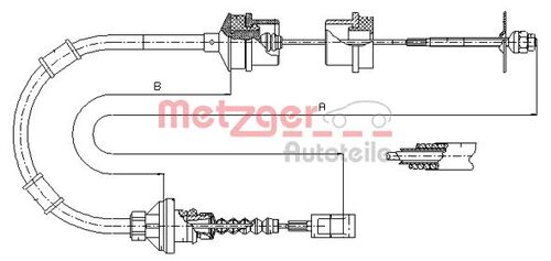 METZGER SEILZUG, KUPPLUNGSBETÄTIGUNG 1172.7 