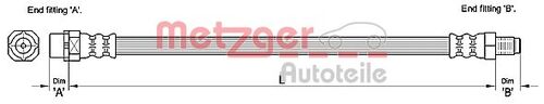 METZGER BREMSSCHLAUCH 4110272 