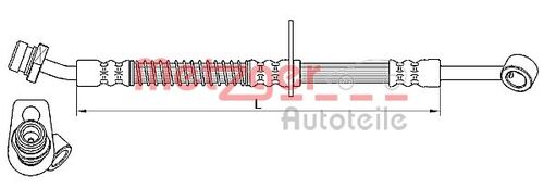 METZGER BREMSSCHLAUCH 4110555 