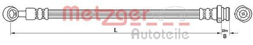 METZGER BREMSSCHLAUCH 4110717 
