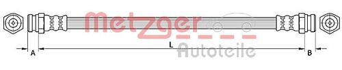 METZGER BREMSSCHLAUCH 4110877 