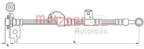 METZGER BREMSSCHLAUCH 4110840 