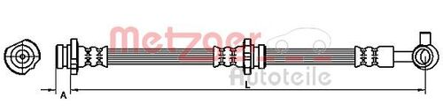 METZGER BREMSSCHLAUCH 4110859 