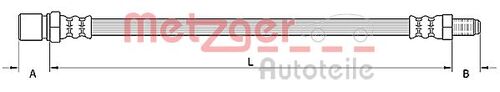 METZGER BREMSSCHLAUCH 4110805 